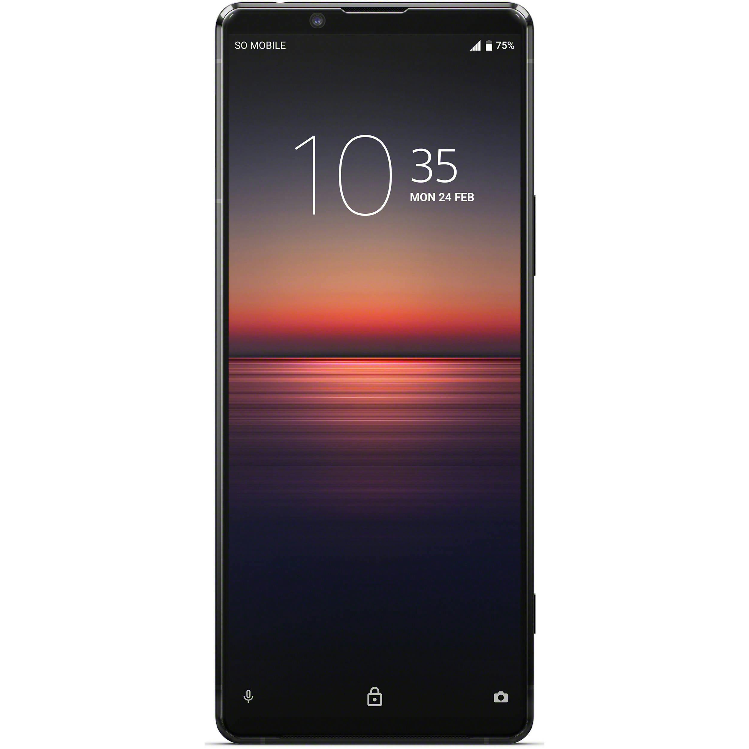 Førsteklasses skjerm Det er også fint å konstatere at Sony lar den gode AMOLED-skjermen komme til sin rett uten forstyrrende hull til et selfiekamera. Takket være den avlange formen har det nemlig blitt plass til kameraet over skjermen.