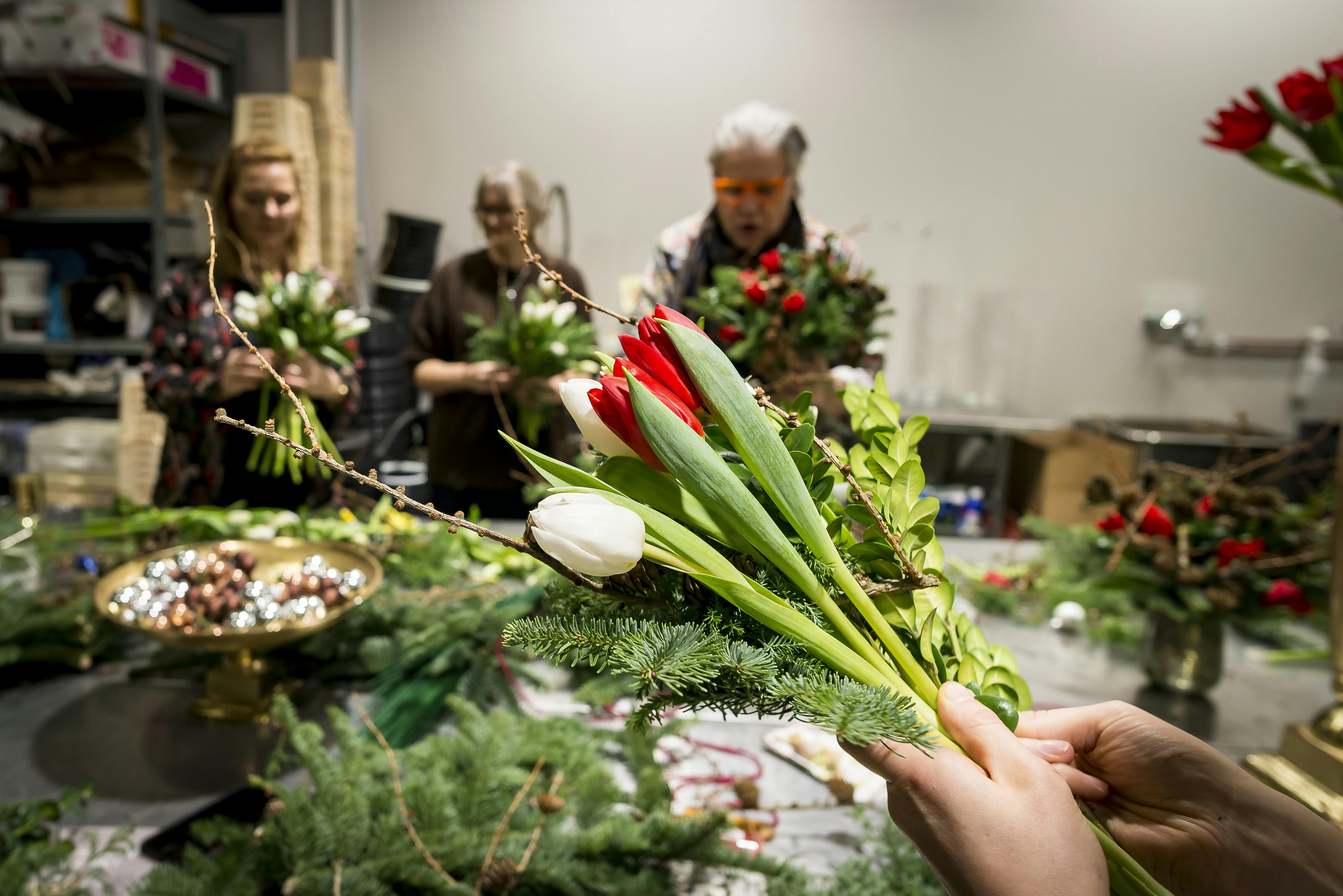 Finn Schjøll, tulipanbukett til jul