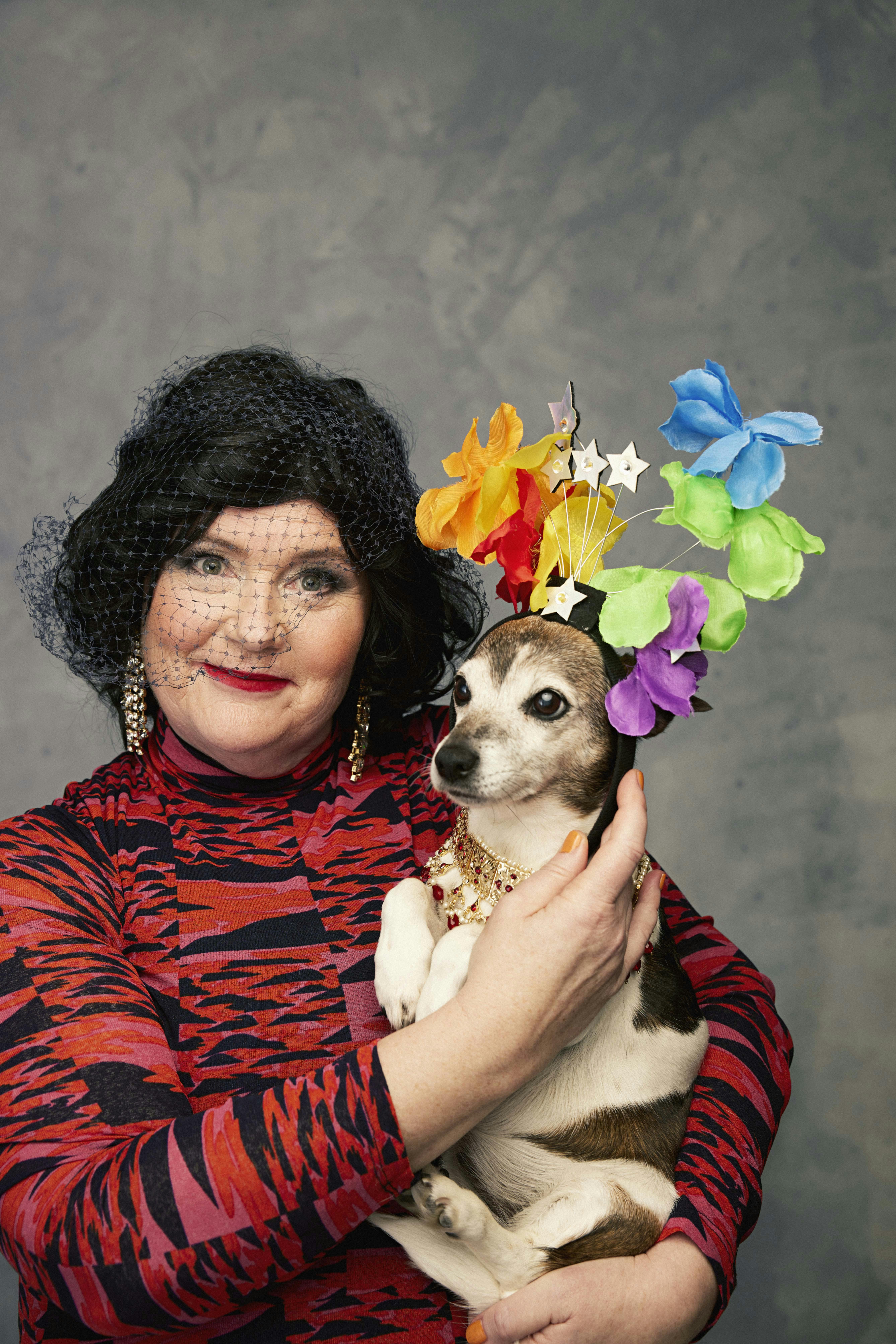 Christine Koht og hund