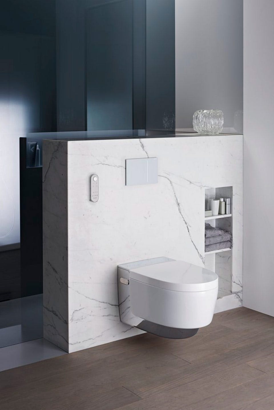 douchetoilet geberit aquaclean mera toilet i gennemført design til badeværelset