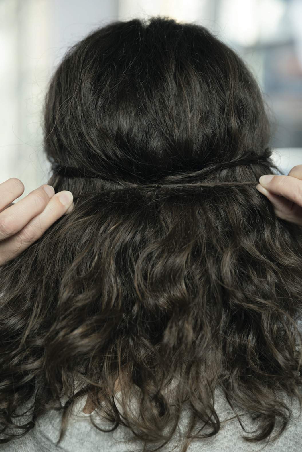 Håret knold i Opsatte frisurer