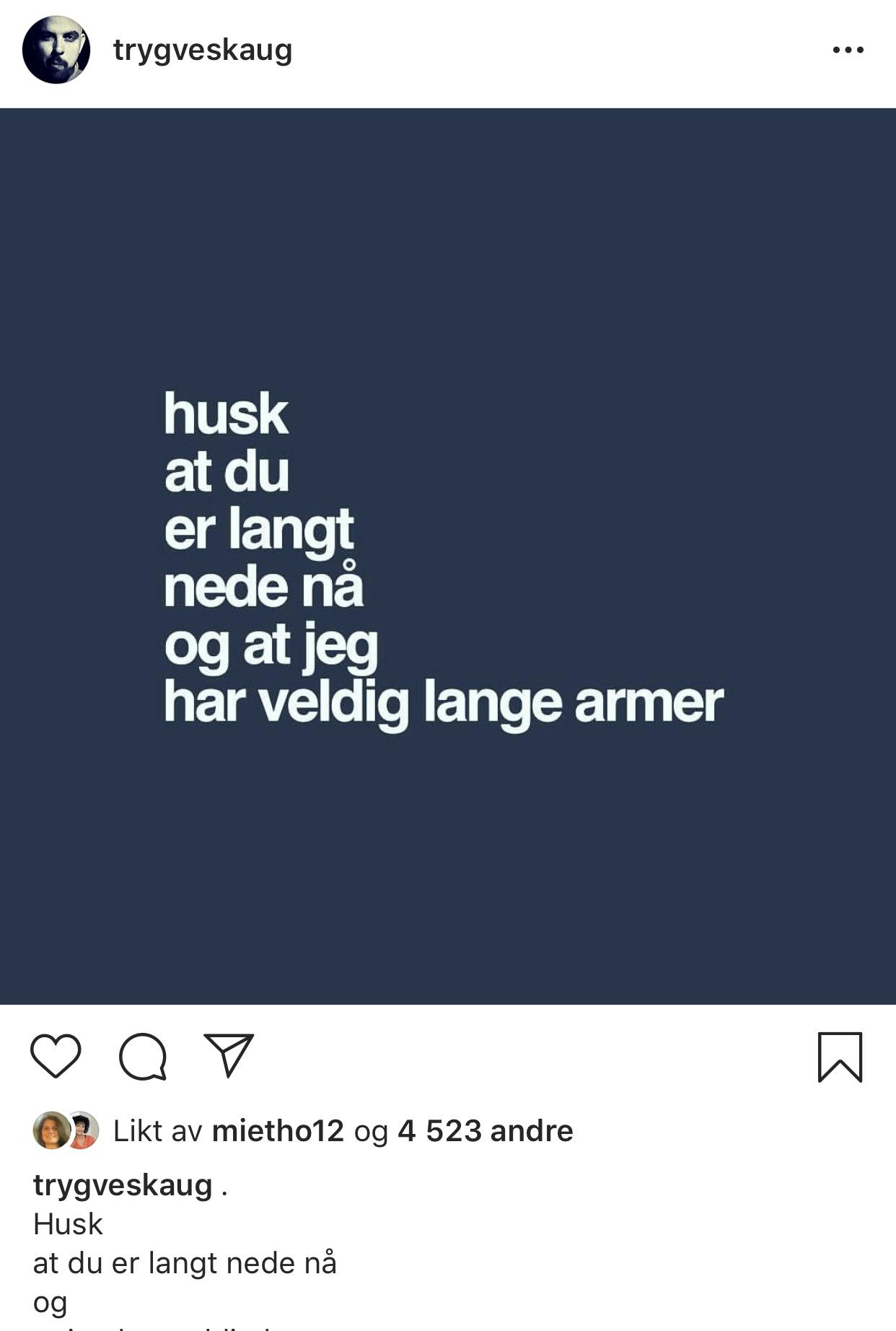 Renpoesi, trygveskaug