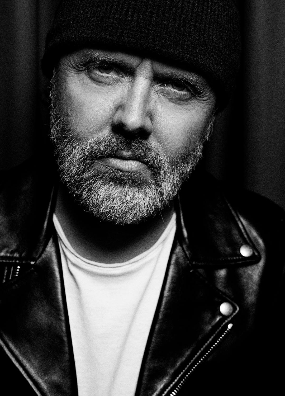 Porträtt av Lars Ulrich från Metallica