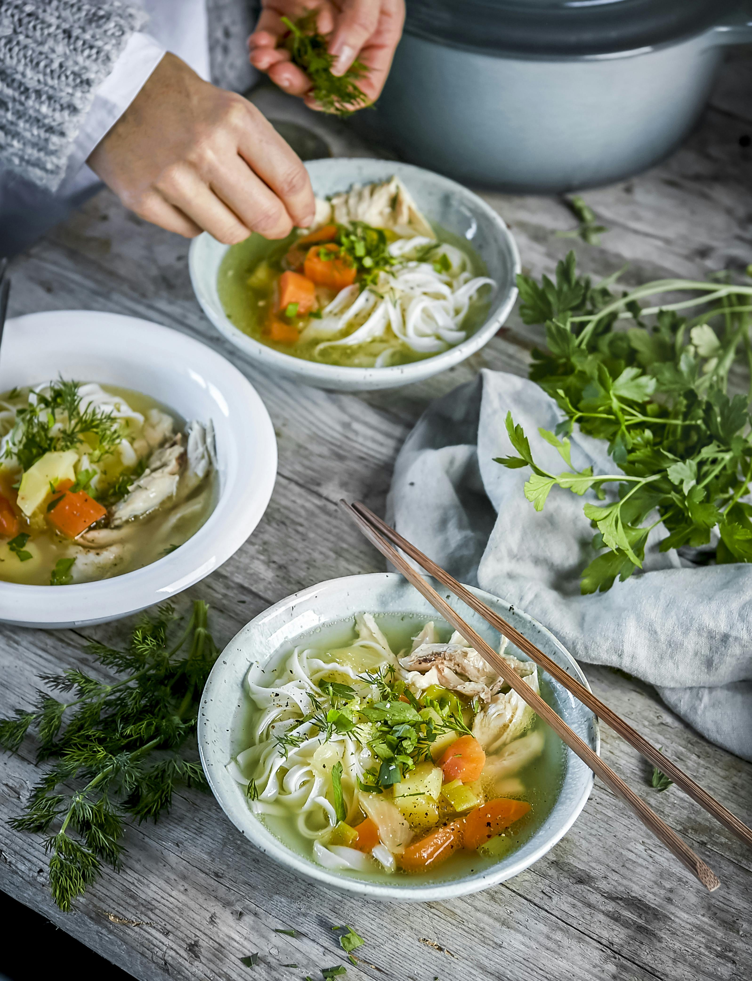 kyllingsuppe oppskrift