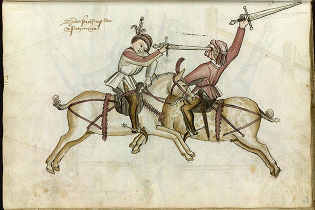 Zwaardduel te paard Zwaardduel te paard