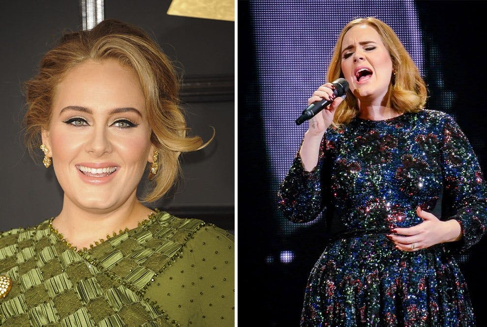 Adele stråler som altid på den røde løber og til hendes anmelderroste koncerter Adele