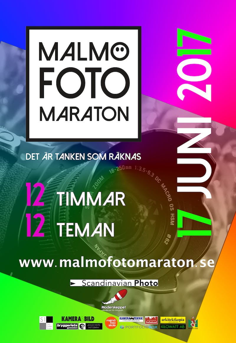 Poster för Malmö Fotomaraton Det är tanken som räknas