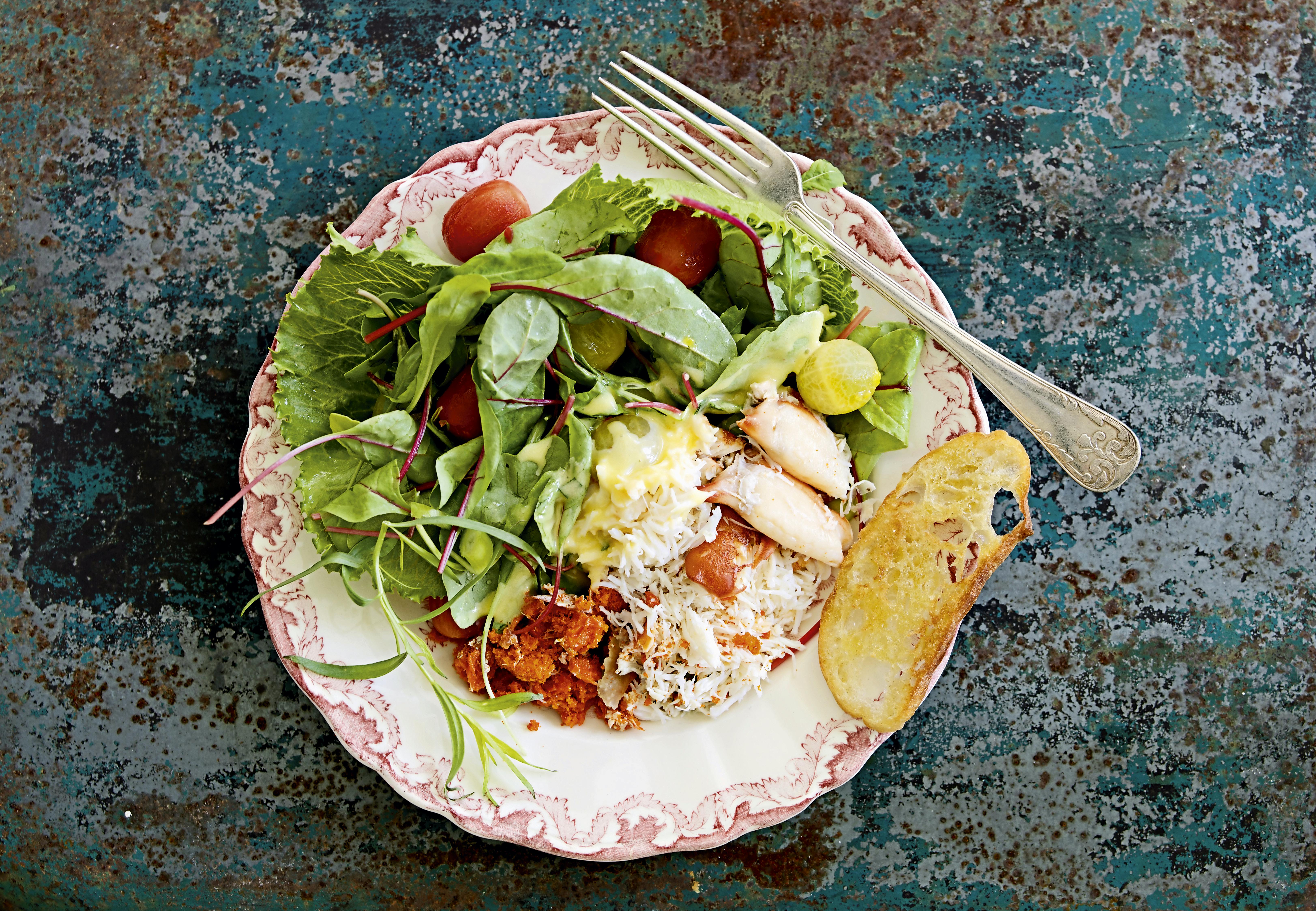 Krabbesalat med estragonmajones