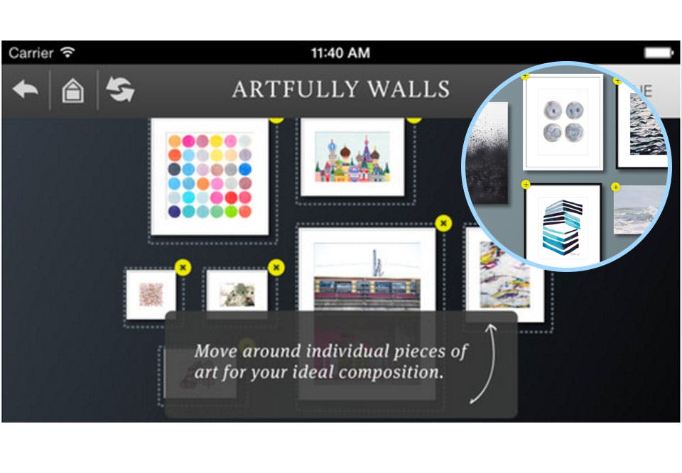 Indretningsapps | Artfully Walls Try on Wall