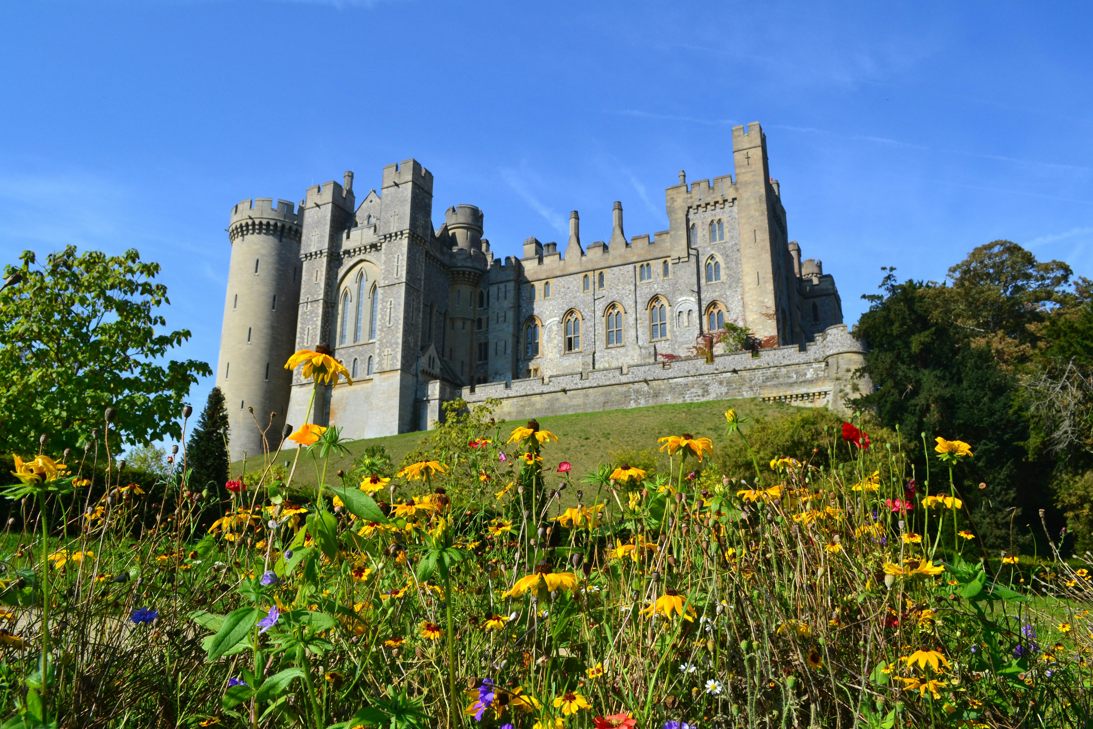 I landsbyen Arundel ligger Englands næststørste slot, Arundel Castle! Arundel Castle i Arundel, England