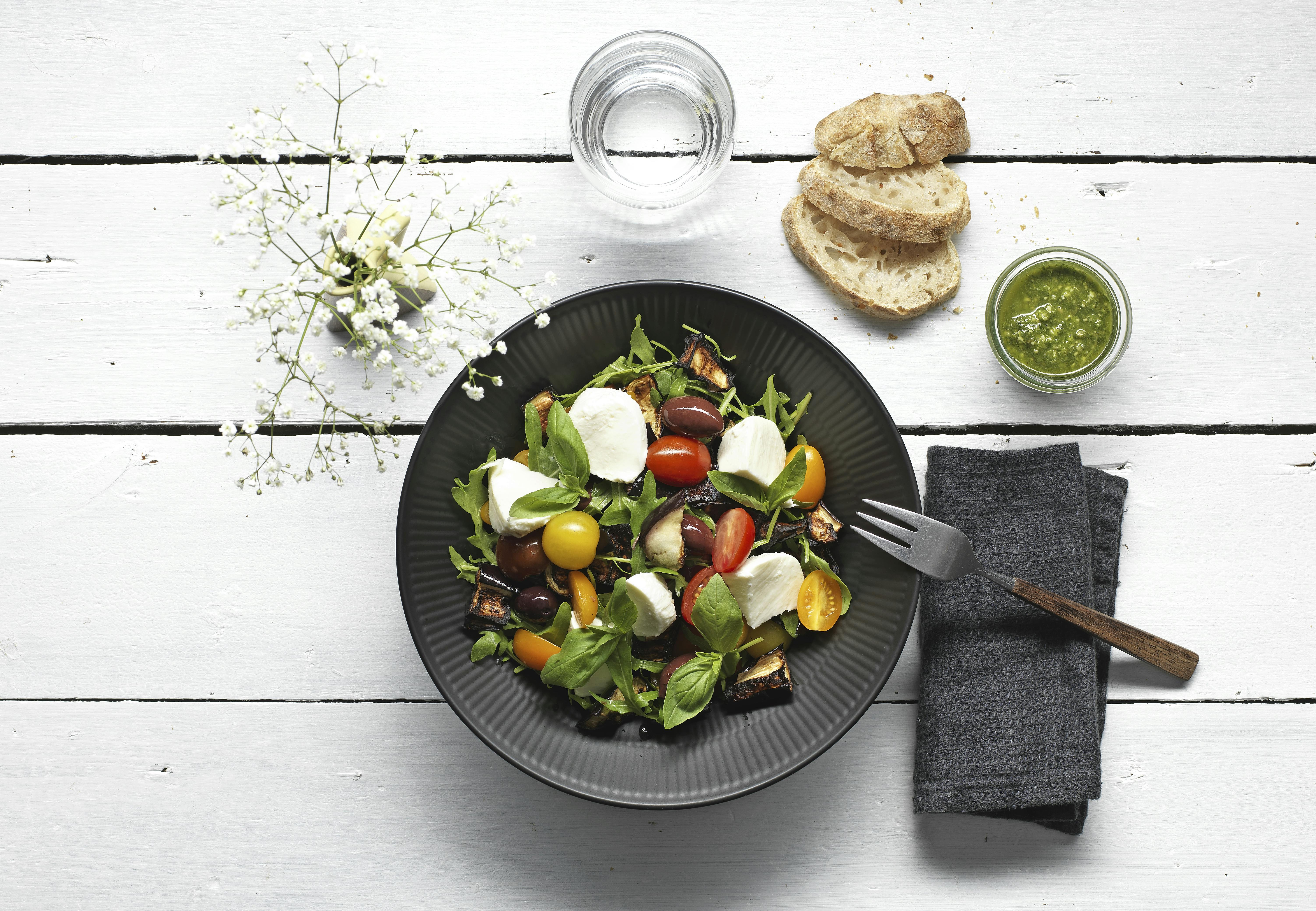 Tomatsalat med mozzarella