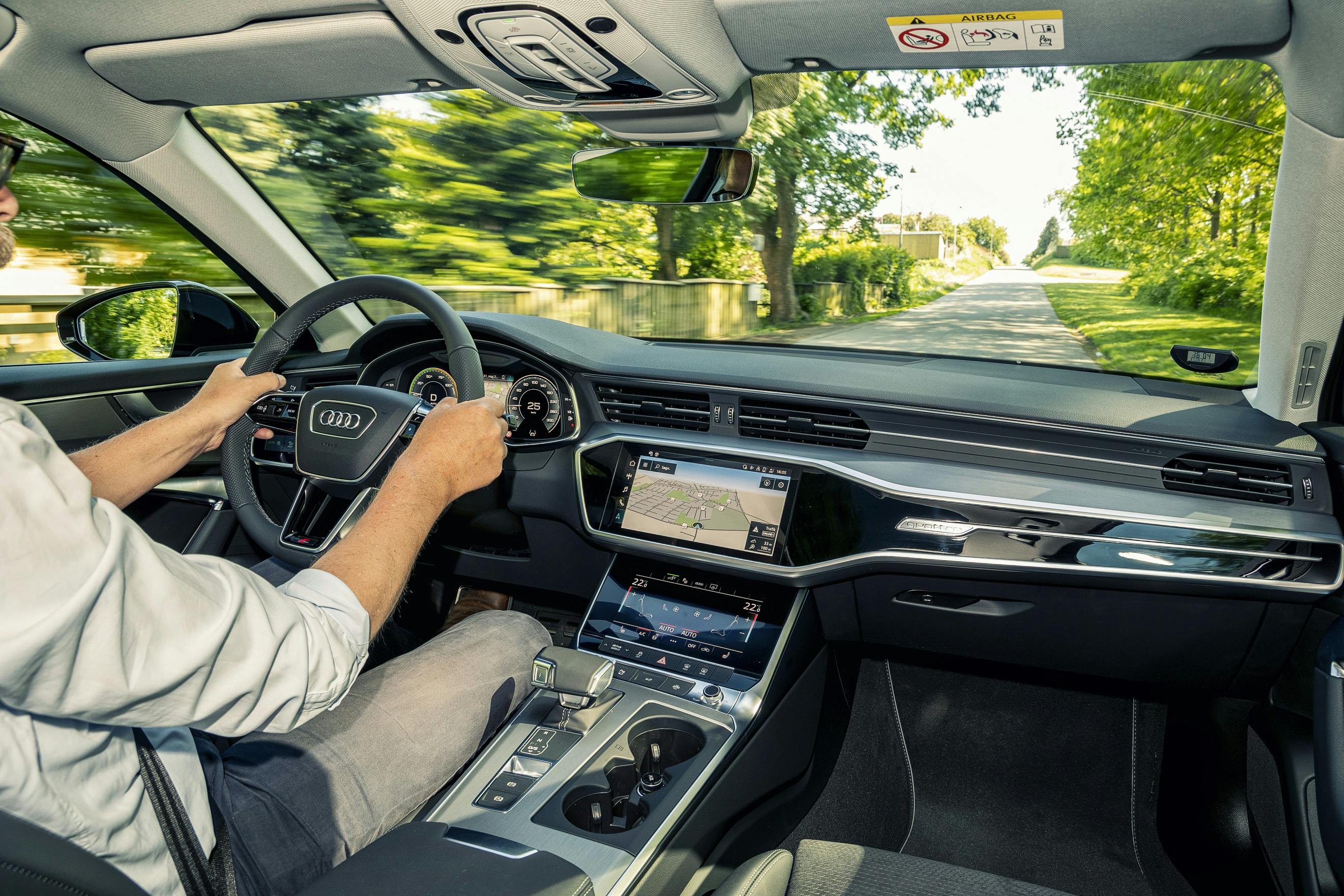 Interiør i Audi A6 Avant plugin hybrid
