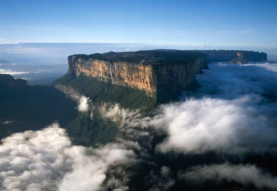 Mount Roraimas flacka bergstopp