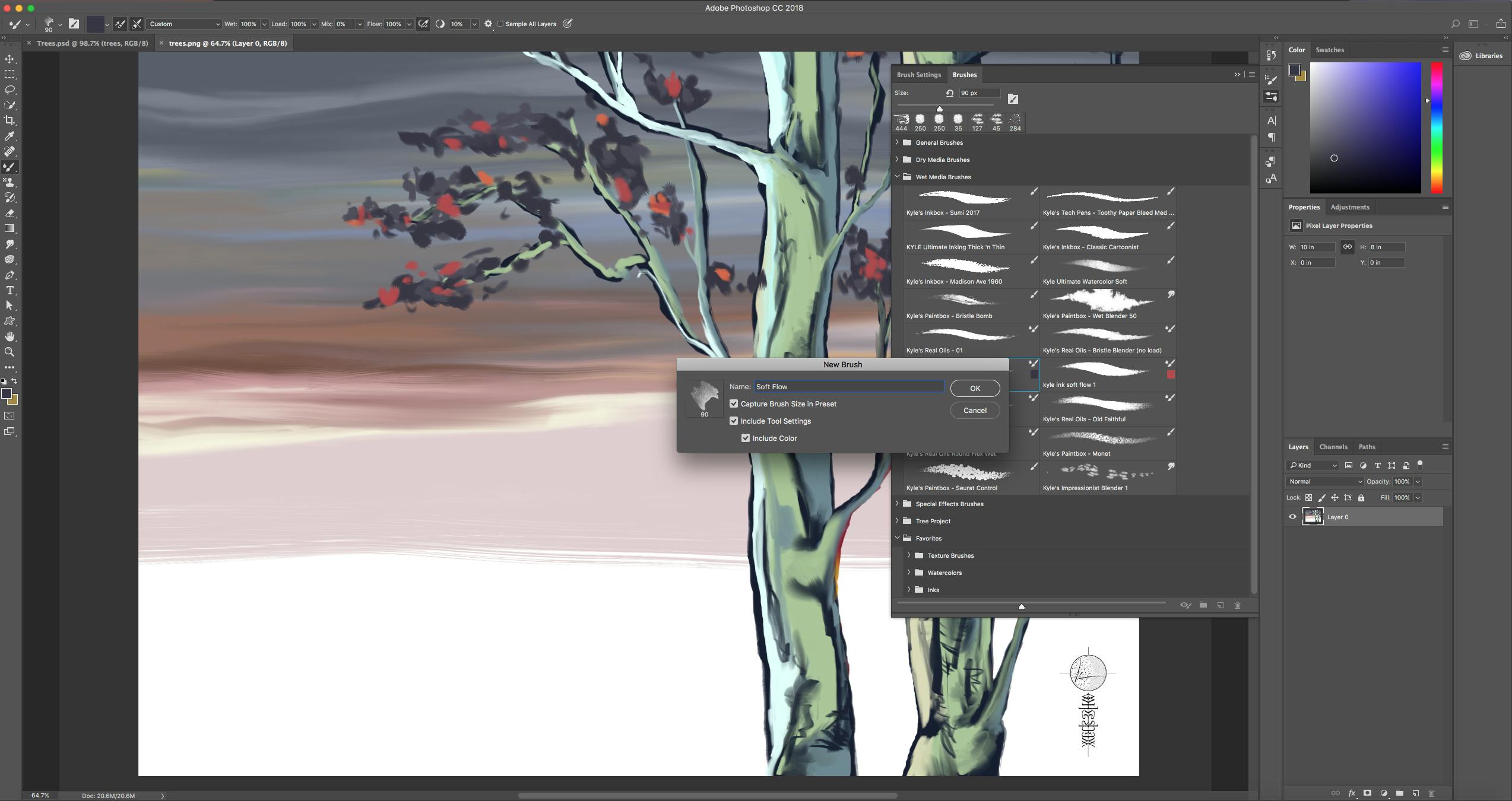 Panelen Penslar i Adobe Photoshop CC