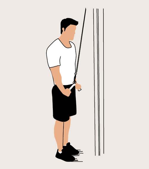 Cable push down illustration