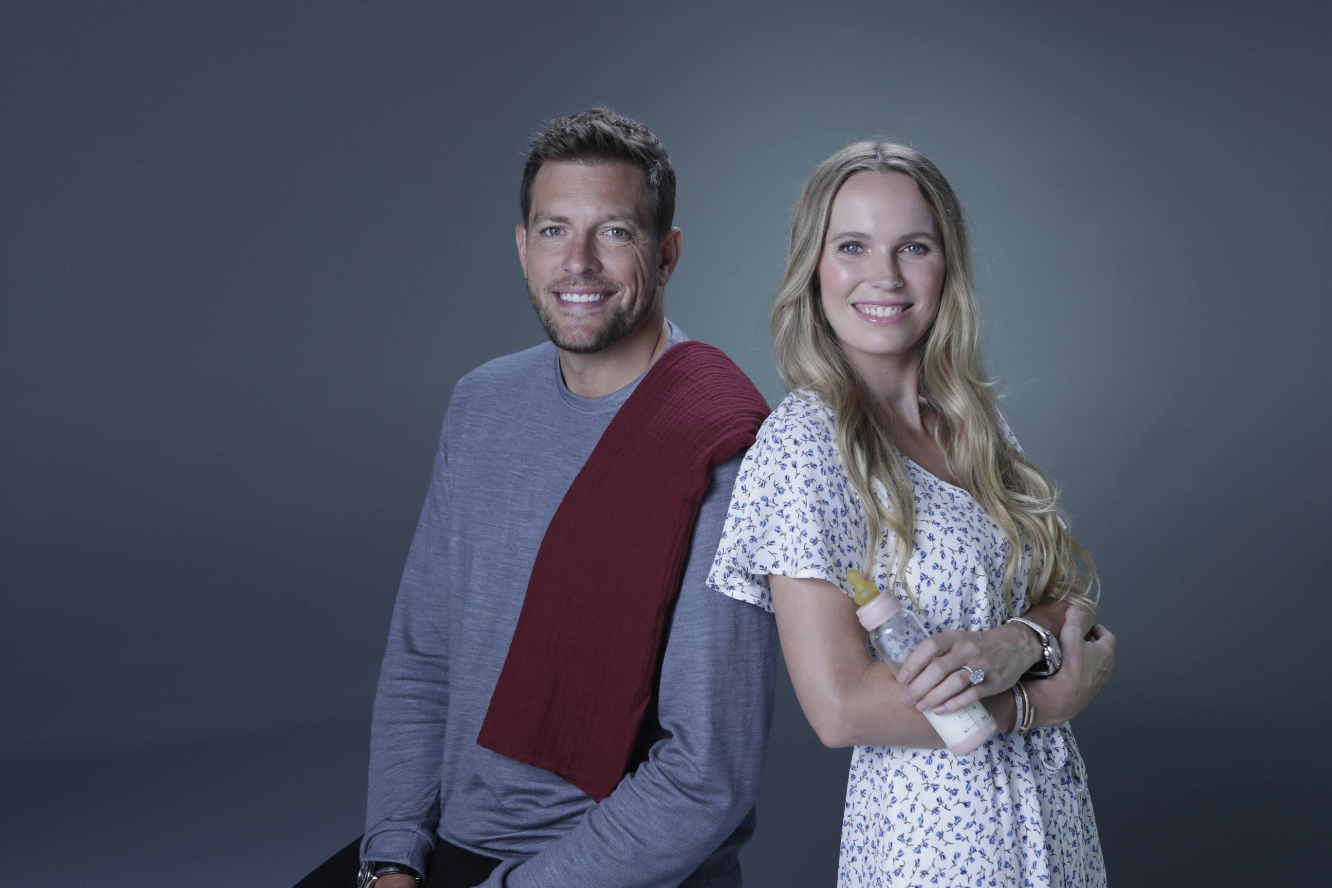David Lee og Caroline Wozniacki i Viaplay-programmet Wozniacki & Lee. David Lee og Caroline Wozniacki