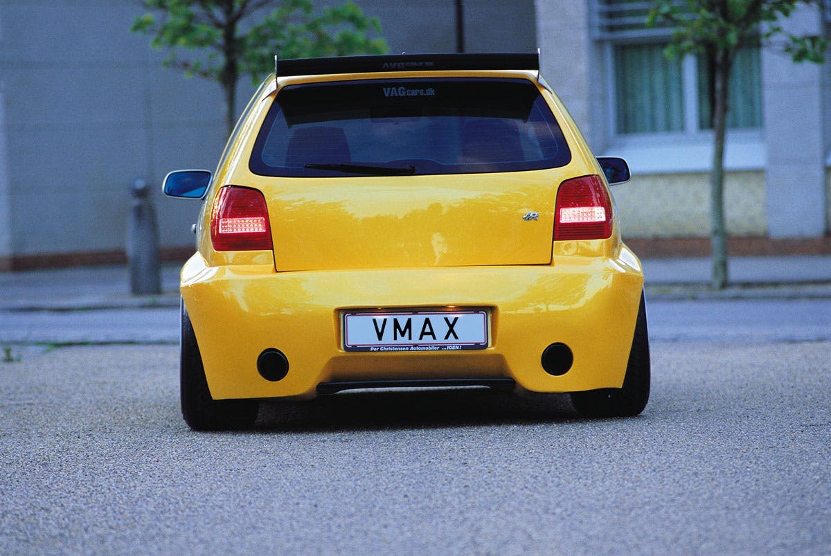 Lamborghini gul VW Polo, Danmarks flotteste bil 2004 Vmax legende