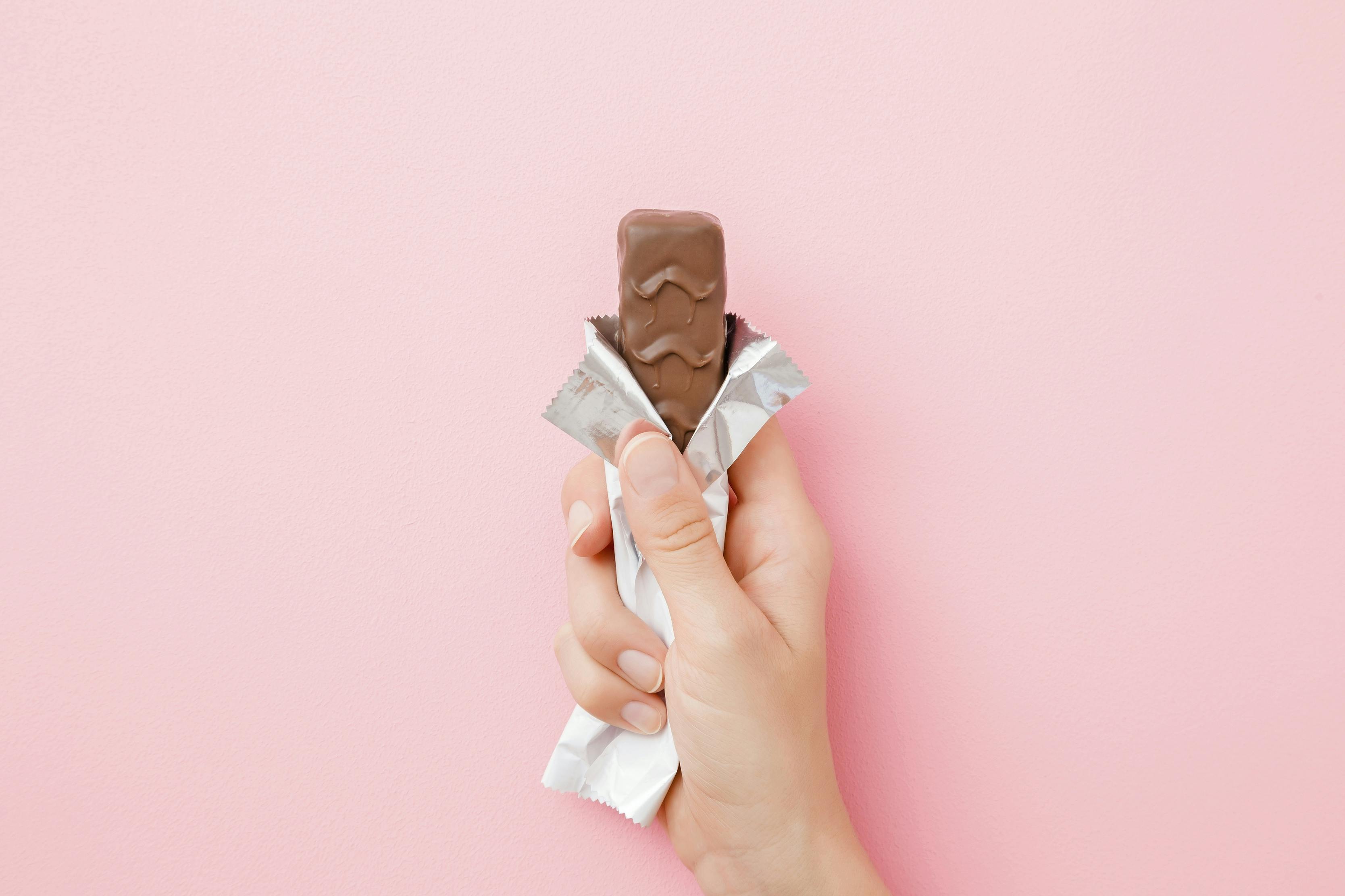 Hm, bid eller bare det hele? Chokoladebar