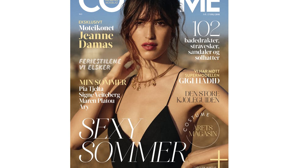 Costume med Jeanne Damas på cover