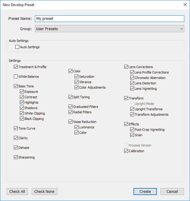 Lightroom presets guide