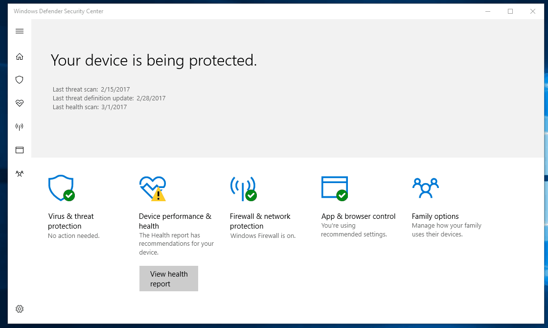 Bedre gratis antivirus i Windows 10