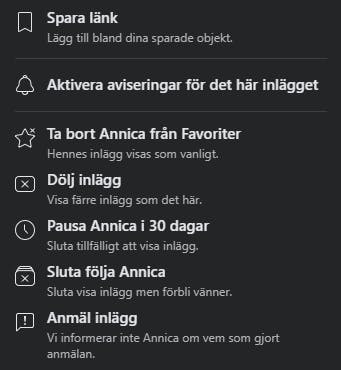 Anmäl inlägg på Facebook Anmäl till Facebook.