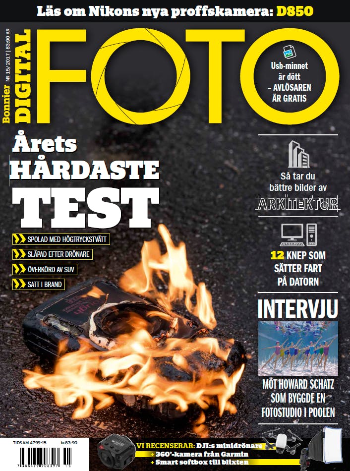 Förstasidan på Bonnier Digital FOTO nummer 15/2017