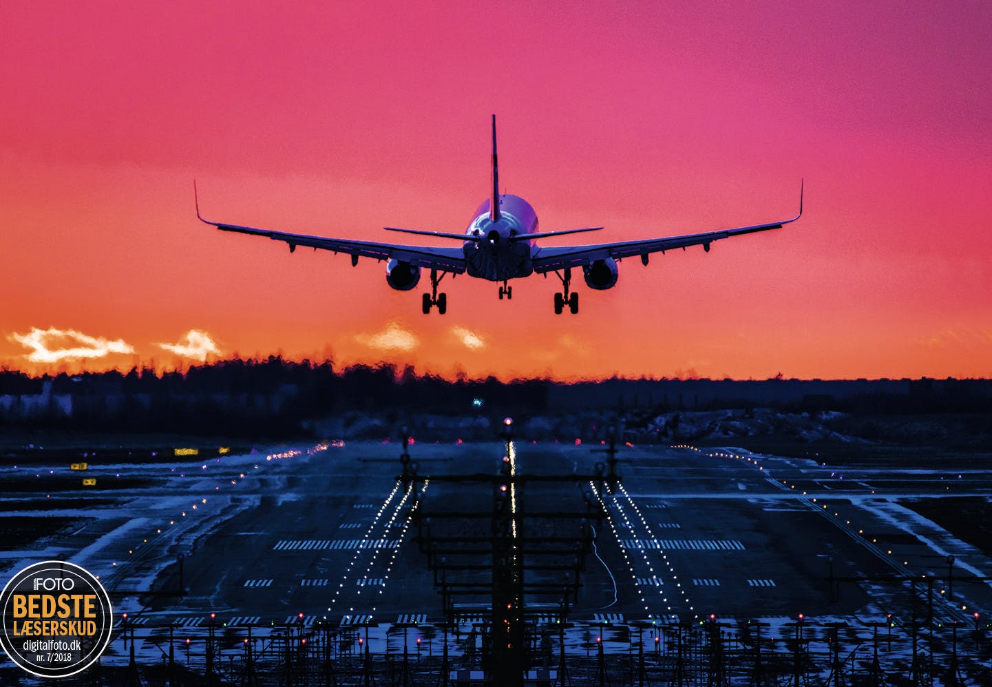 Månedens foto Fly lander i Helsinki Lufthavn
