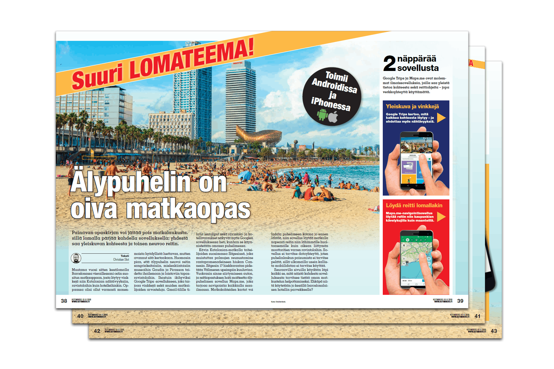 Älypuhelin on oiva matkaopas