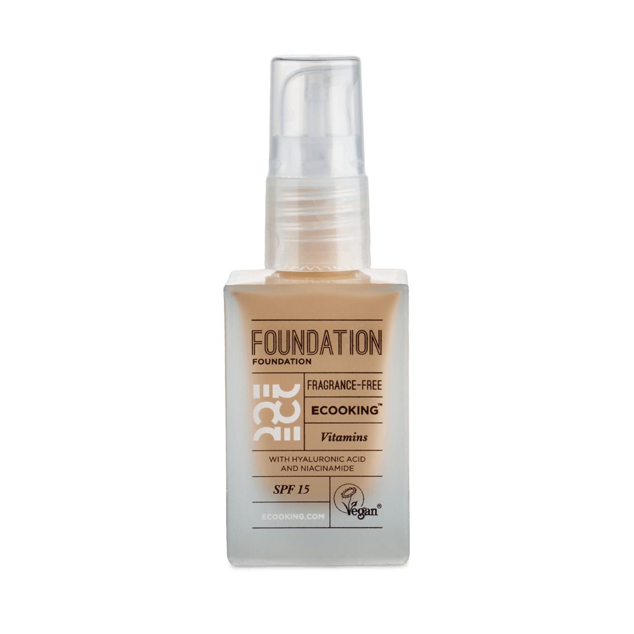 Ecooking, Foundation SPF 15. 30 ml, 250 kr.