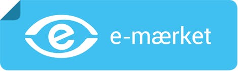 e-mærket E-mærket viser, at en hjemmeside er omfattet af dansk lovgivning.