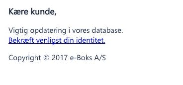 Den falske e-Boks mail