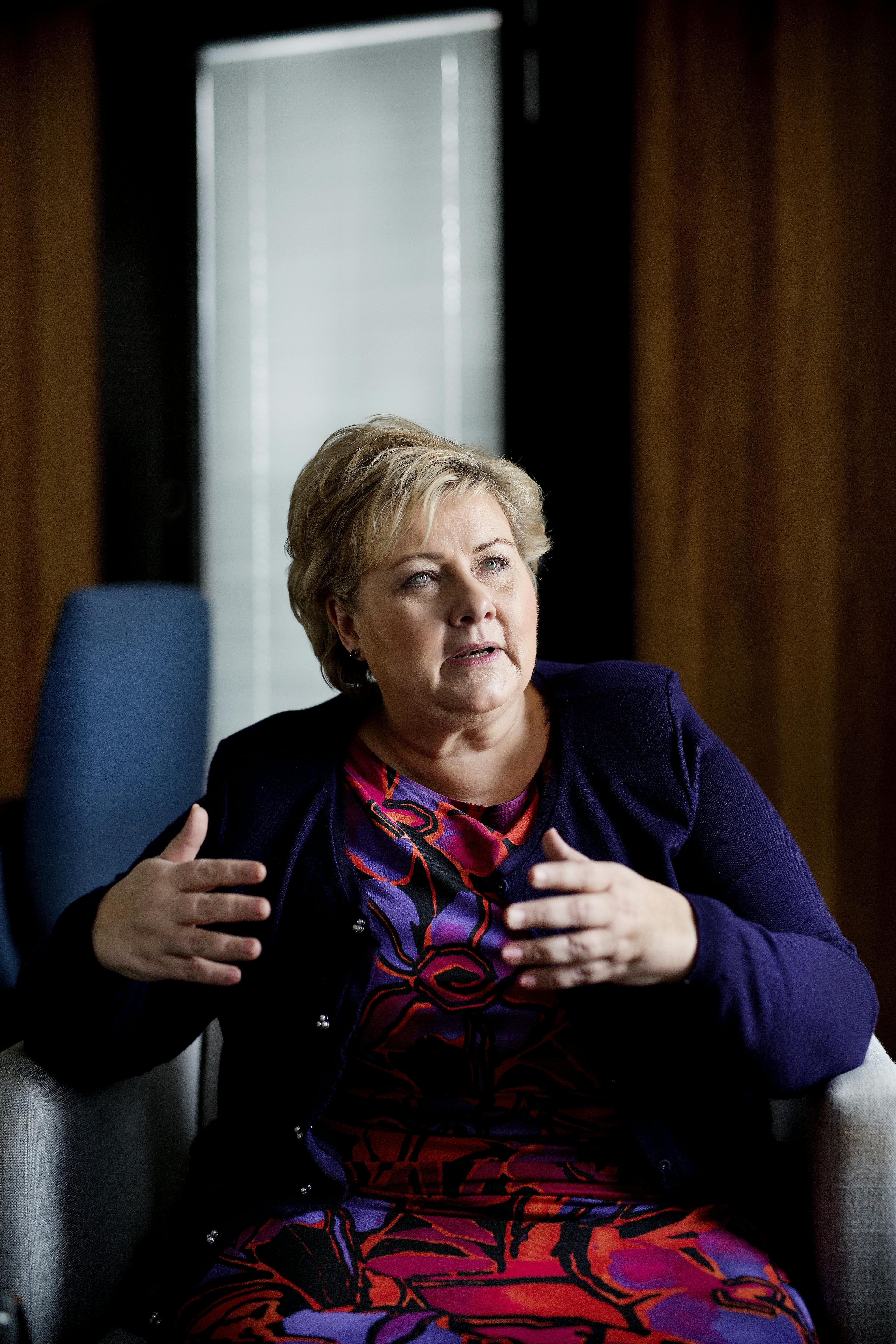 – Jeg tror på likestilling og kraften den gir et samfunn! Erna Solberg