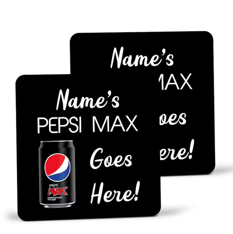 En bordskåner specifikt til din vens Pepsi Max. Pepsi Max Bordskåner