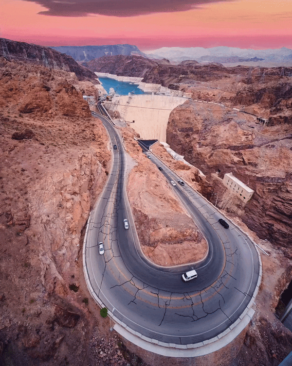 Levende vej Pixaloop Hoover Dam