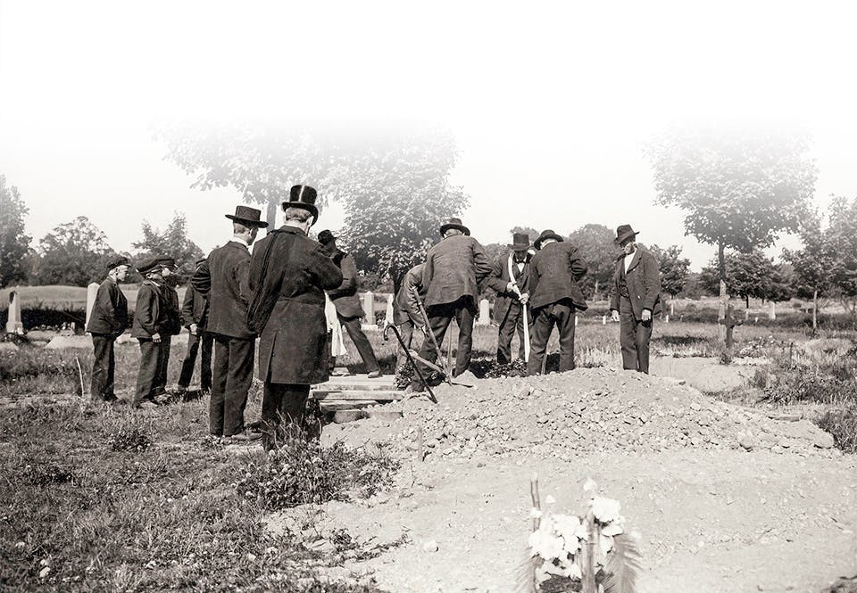 Fattigbegravning i småländska Torsås, 1904.