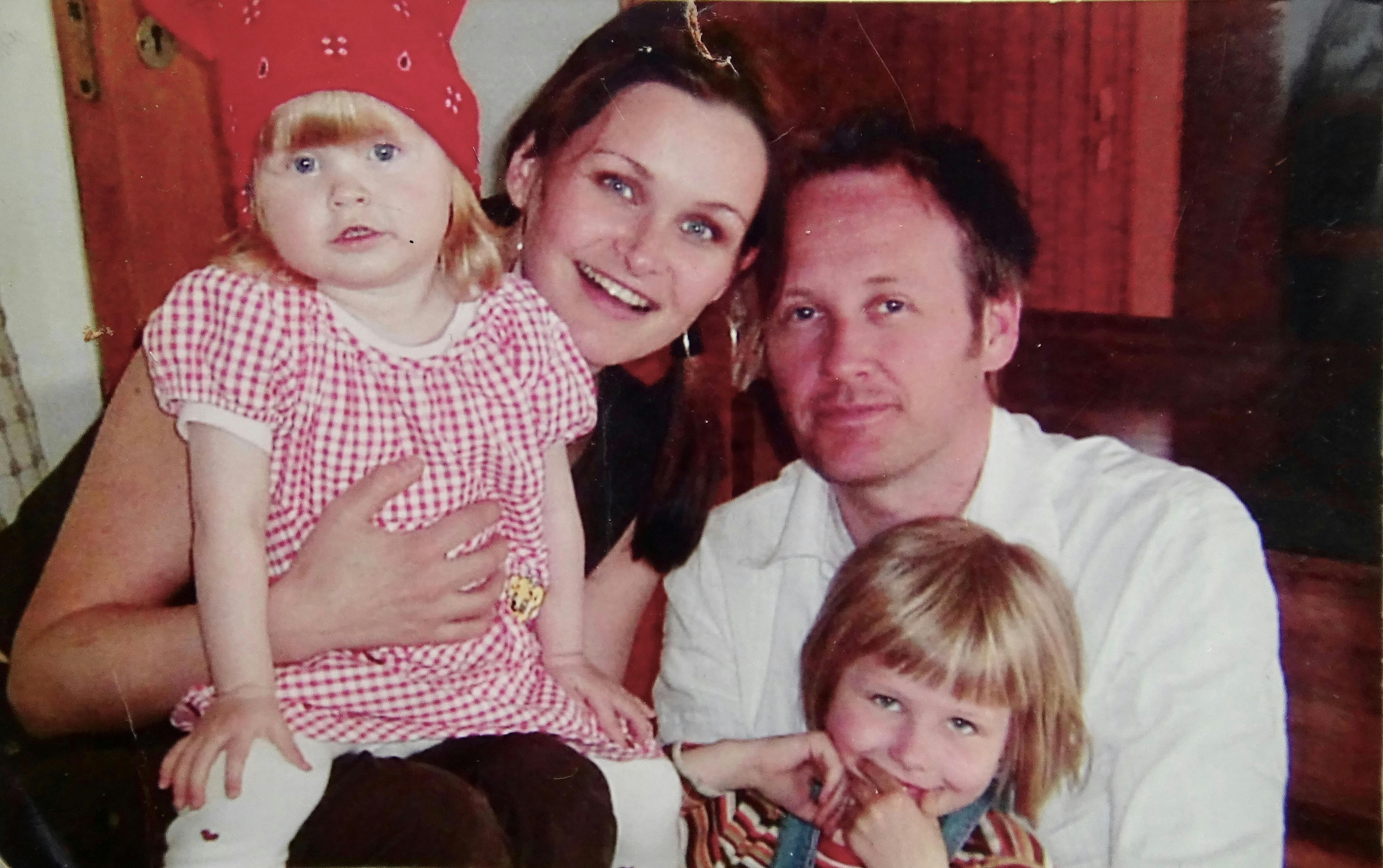 Karoline Krüger med familie