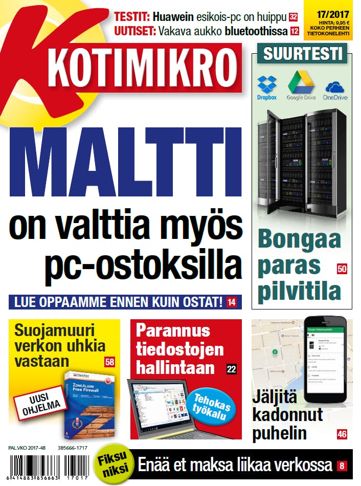 KotiMikro 17/2017: Maltti on valttia tietokoneostoksilla