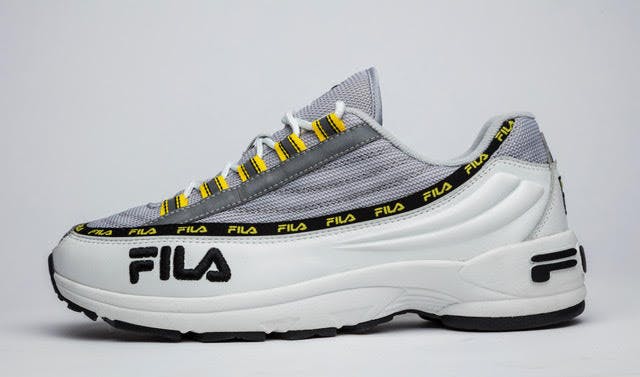 White/gray violet Fila DSTR97