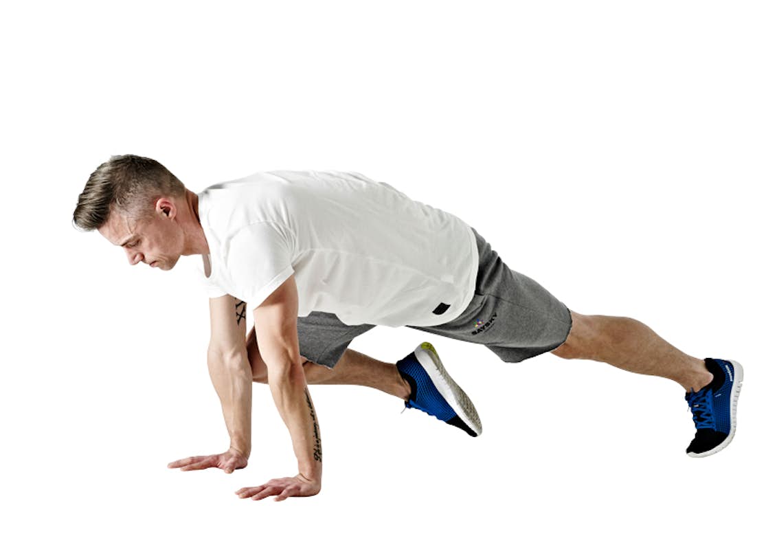 Crossfit øvelse: climbers styrketræning af arme og ben | Træning