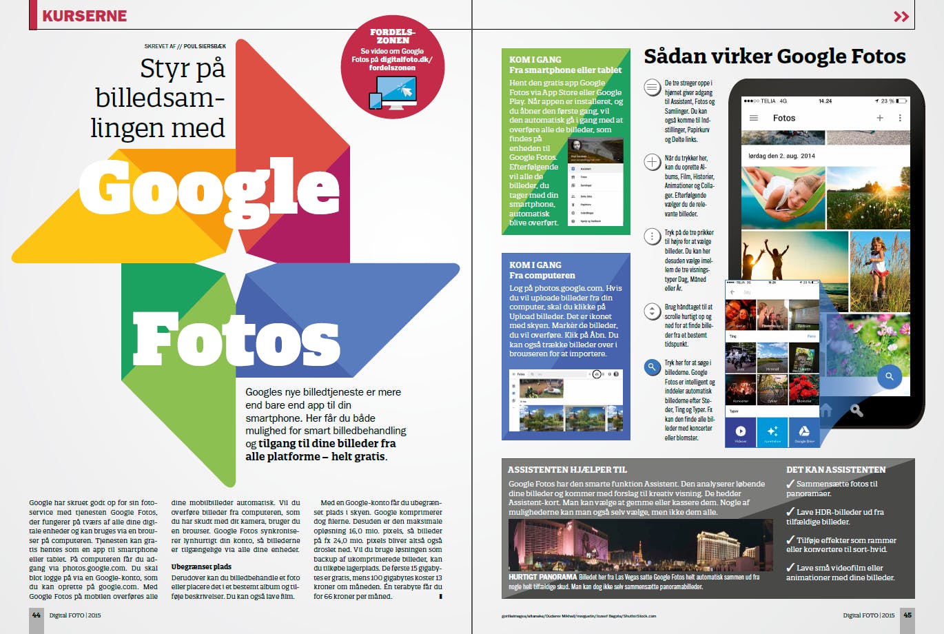 Google Photos gratis billedredigeringsprogram på dansk