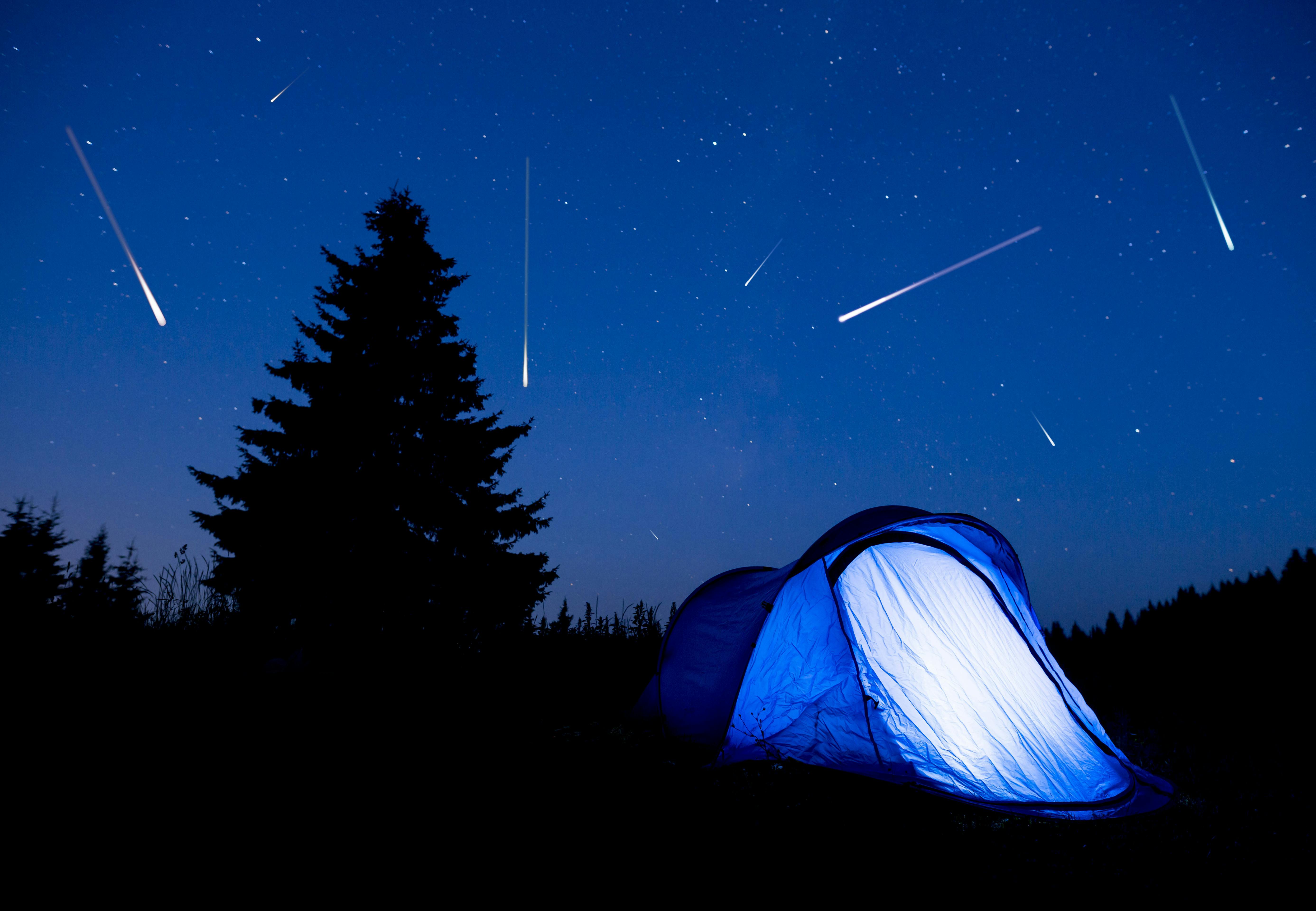 Astrofotografi meteorsværm og stjerneskud