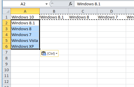 excel tip of the day