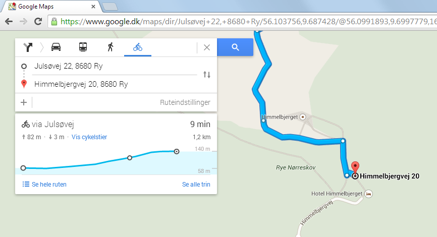 Google Kort Rutevejledning Se højdemeter i Google Maps | Komputer.dk Google Kort Rutevejledning
