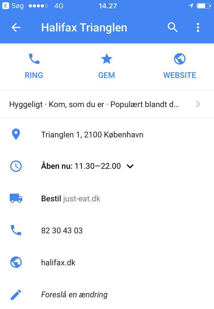 google maps just eat