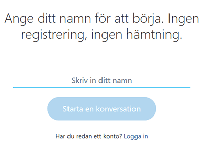 Webbskype 2