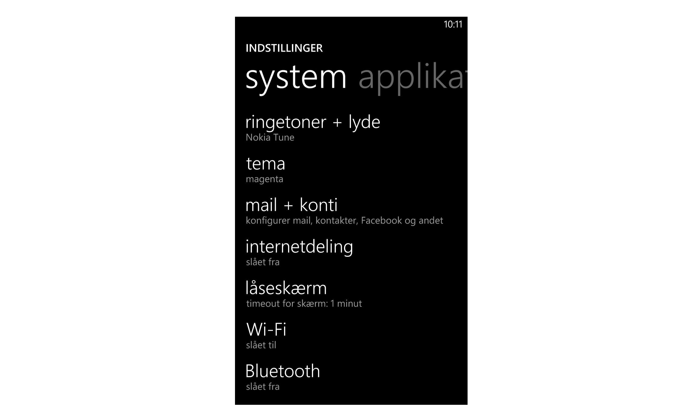 Aktiver Bluetooth på Windows Phone