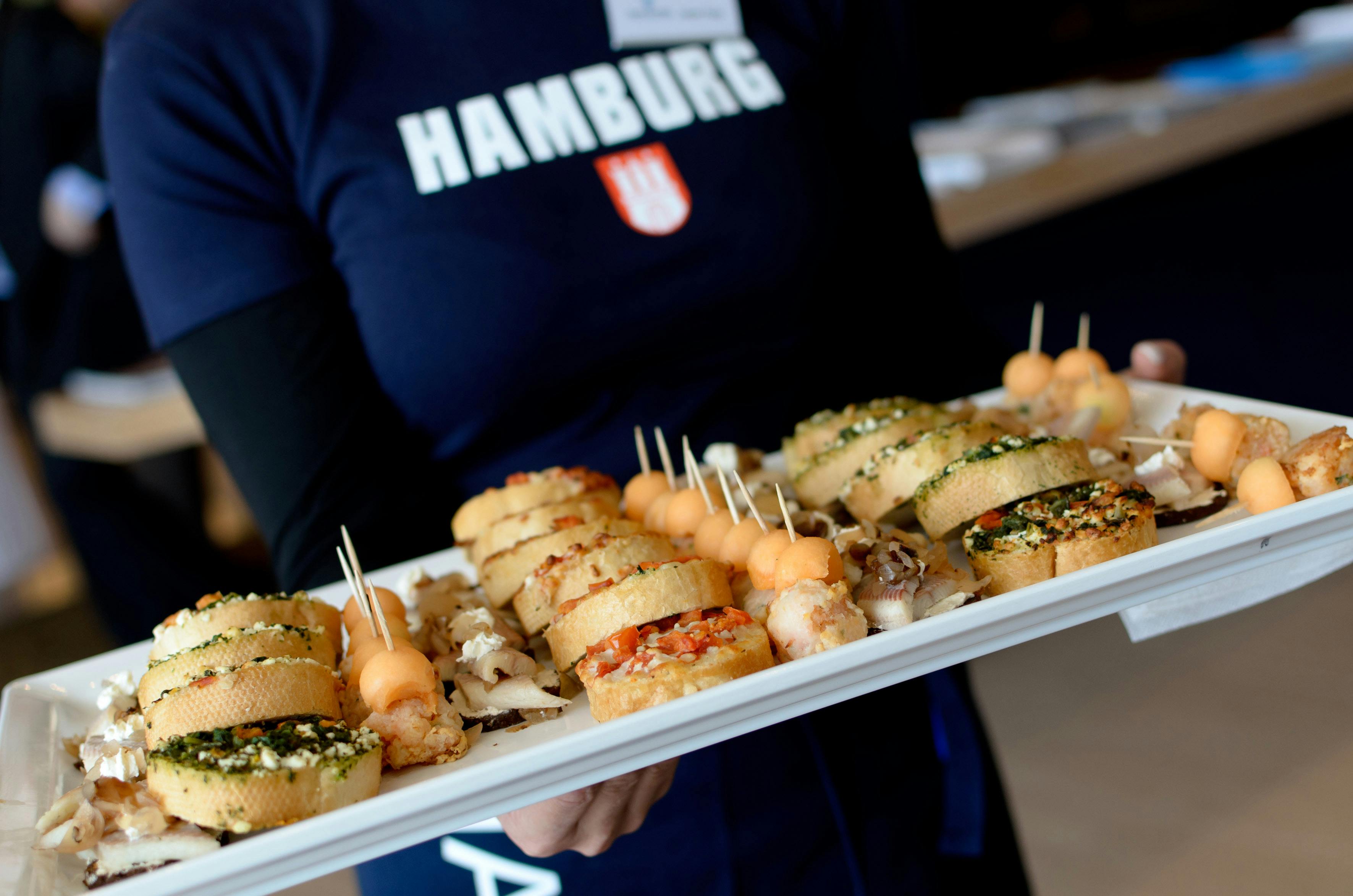 Fischbrotchen, Hamburg. Gode småretter i Hamburg.