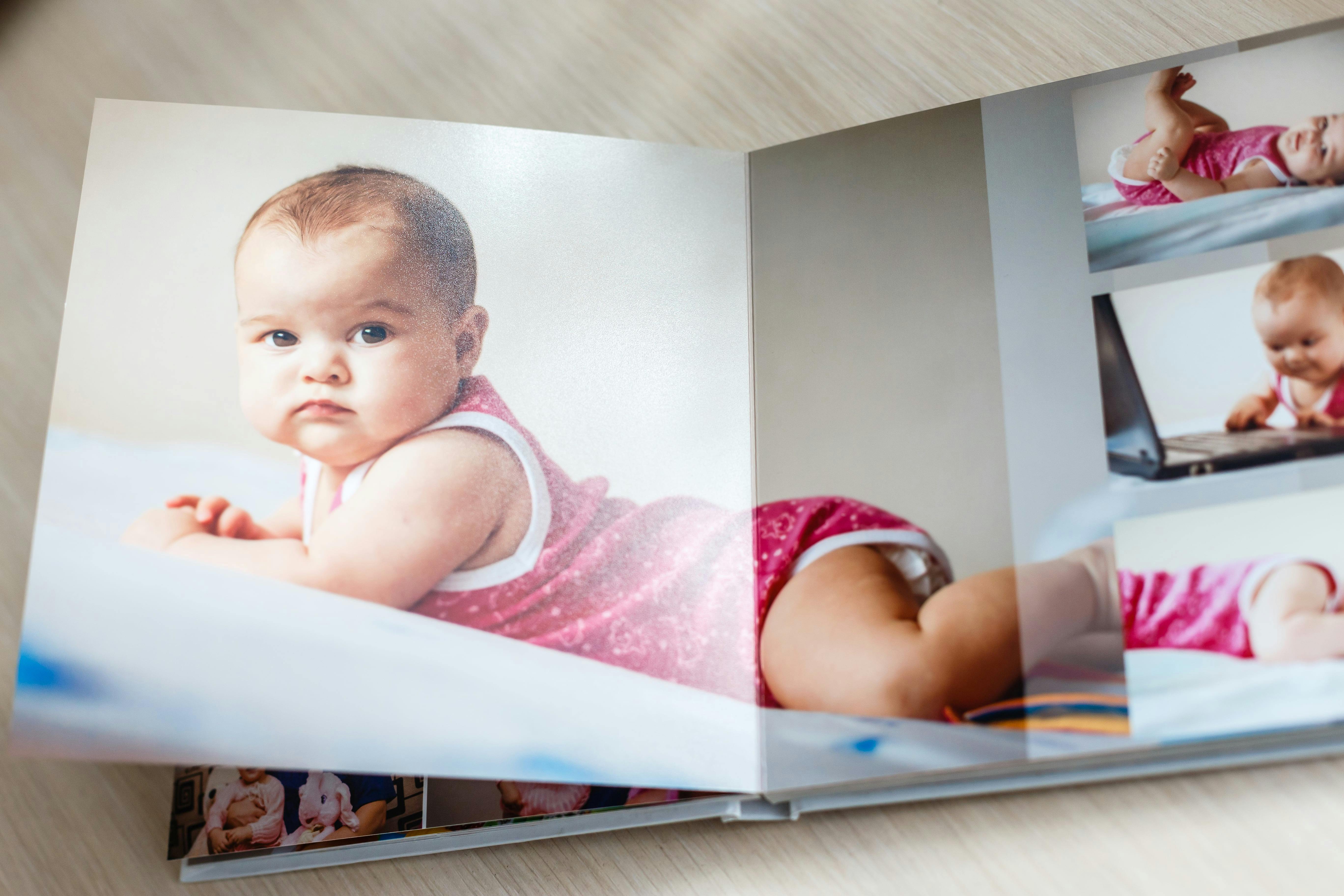 Fotobok med babybilder