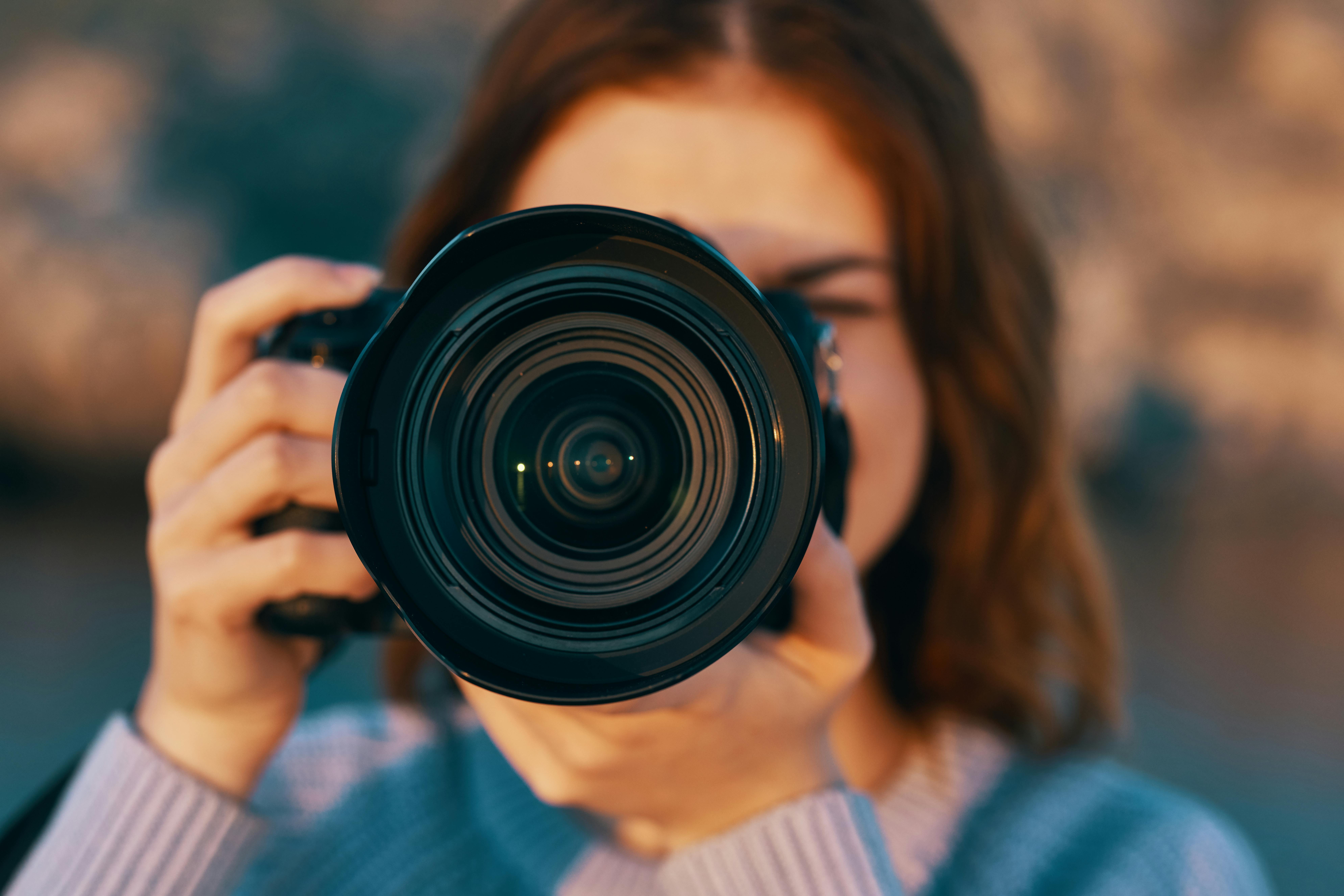 Fotograf med kamera